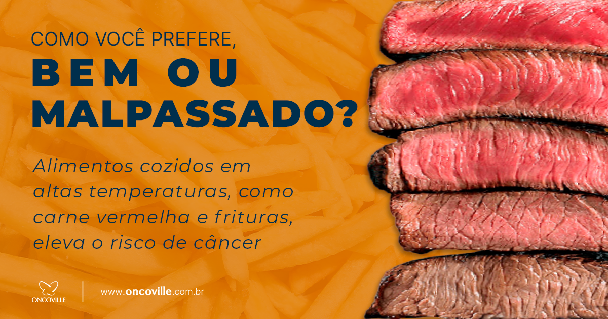 Evite queimar ou cozinhar demais os alimentos